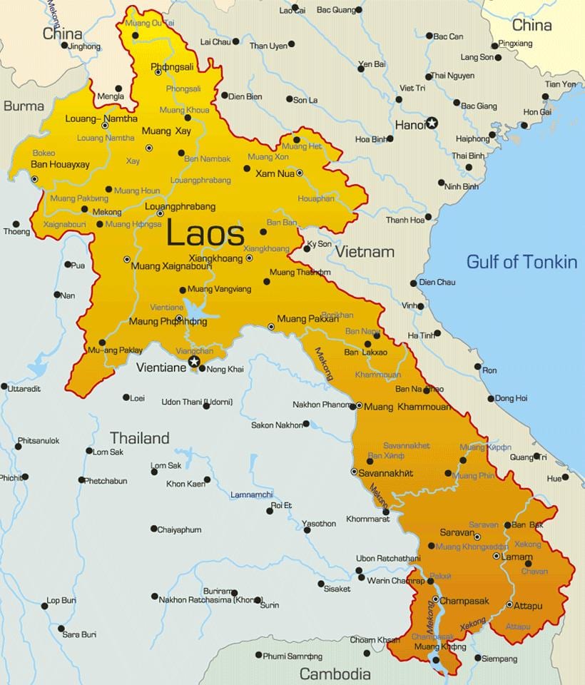 Mapa sepon laos