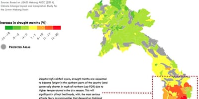 Mapa laos klímy