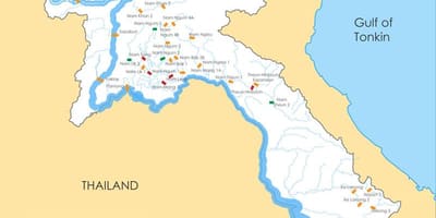 Mapa laos rieka