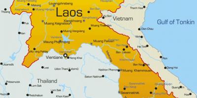 Laos na mape
