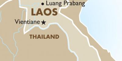 Mapa kapitálu laose 